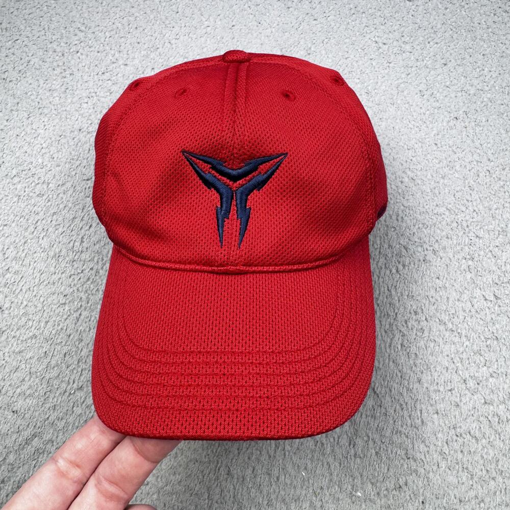Nike Hat Cap Youth One Size Red Mesh FitDry Performance Logo Style 234372-648